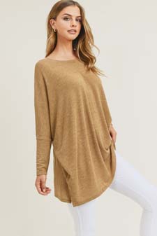 Women's Oversized Dolman Sleeve Tunic Top style 3