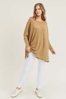 Women's Oversized Dolman Sleeve Tunic Top style 8