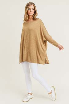 Women's Oversized Dolman Sleeve Tunic Top style 9