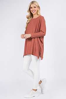 Women's Oversized Dolman Sleeve Tunic Top style 4