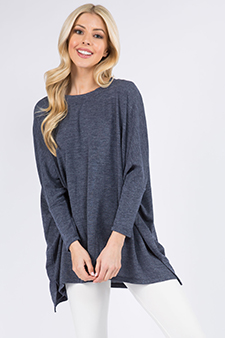 Women's Oversized Dolman Sleeve Tunic Top style 2