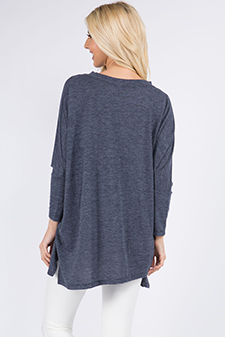 Women's Oversized Dolman Sleeve Tunic Top style 3