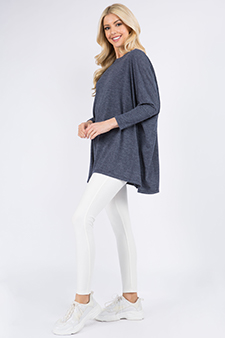 Women's Oversized Dolman Sleeve Tunic Top style 4