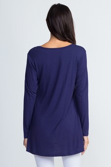 Women's Criss-Cross Long Sleeve Top style 3