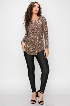 Women’s Soft Spot Leopard Print Long Sleeve style 4