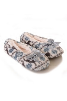 Women's Plush Reindeer Pattern Slippers style 6