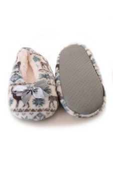 Women's Plush Reindeer Pattern Slippers style 8