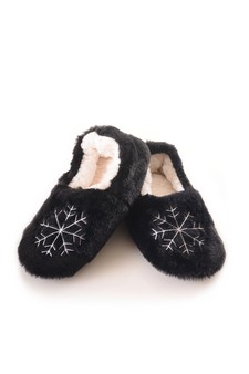 Women's Furry Snowflake Faux Sherpa Christmas Slipper Moccasins style 5