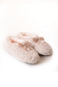 Women's Shimmer & Shine Faux Fur Slipper Moccasins style 4