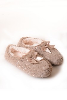 Women's Shimmer & Shine Faux Fur Slipper Moccasins style 6