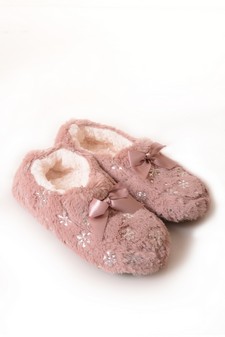 Women's Shimmer & Shine Faux Fur Slipper Moccasins style 7