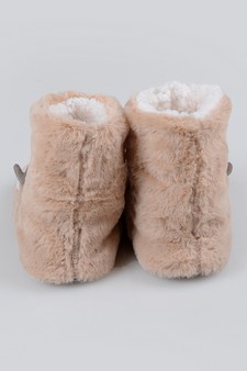 Women's Furry Reindeer Slipper Booties style 13