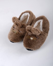 Women's Furry Bunny Faux Sherpa Slippers style 10