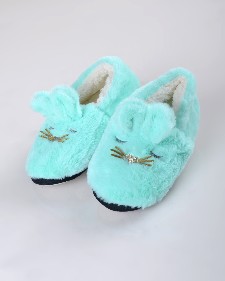 Women's Furry Bunny Faux Sherpa Slippers style 2