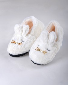 Women's Furry Bunny Faux Sherpa Slippers style 5