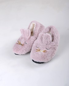 Women's Furry Bunny Faux Sherpa Slippers style 8