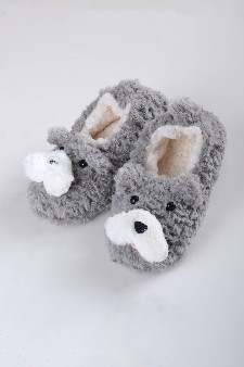 Women's Furry Dog Faux Sherpa Slippers style 13