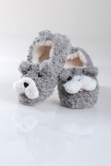 Women's Furry Dog Faux Sherpa Slippers style 14