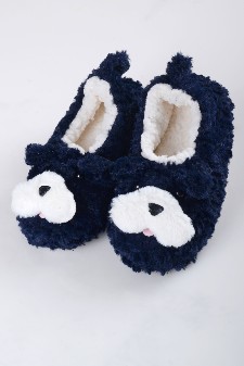 Women's Furry Dog Faux Sherpa Slippers style 7