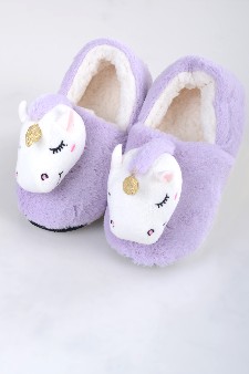 Women's Unicorn Faux Sherpa Slippers style 5