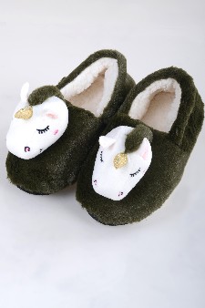 Women's Unicorn Faux Sherpa Slippers style 6