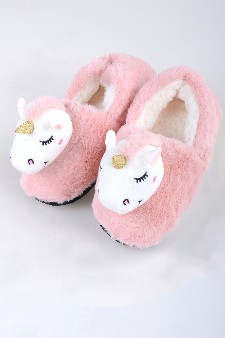 Women's Unicorn Faux Sherpa Slippers style 7