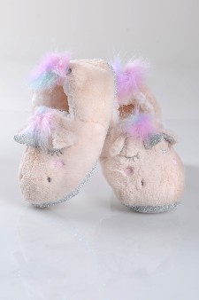 Women's Furry Unicorn Faux Sherpa Slippers style 9