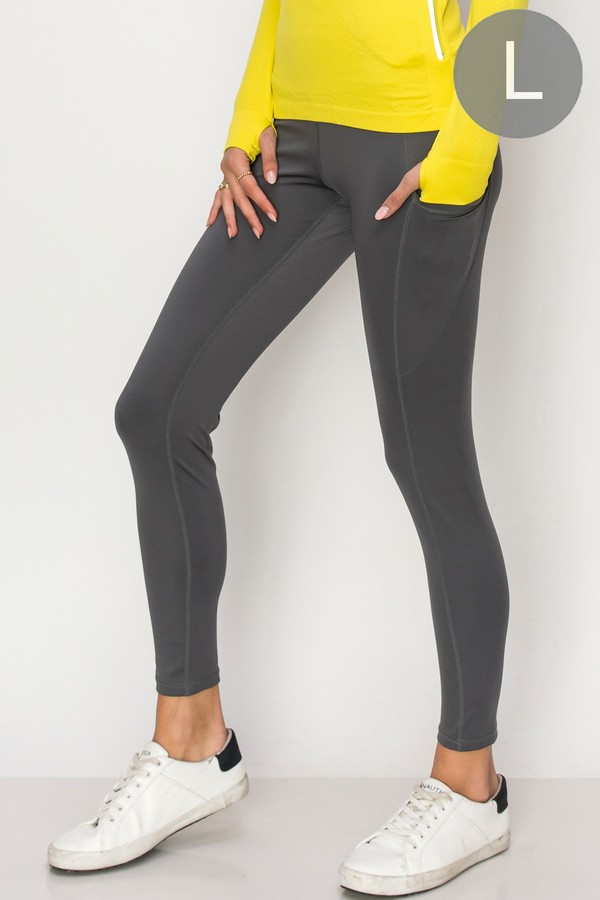 Women's High Waist Tech Pocket Activewear Leggings (Large only) - Wholesale  