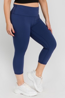 Women's Buttery Soft Capri Activewear Leggings (XL only) style 2