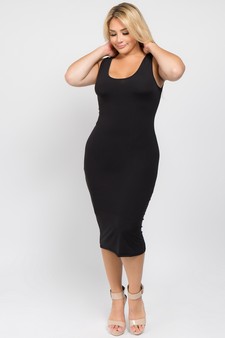 Scoop Neckline Body-Con Dress (XL only) style 4