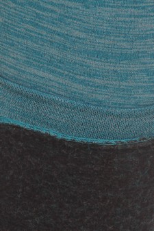 Teal Fleece Leggings style 4