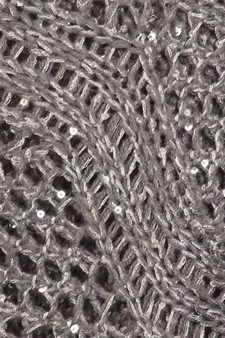 Women's Sequence Crochet Knit Poncho style 5