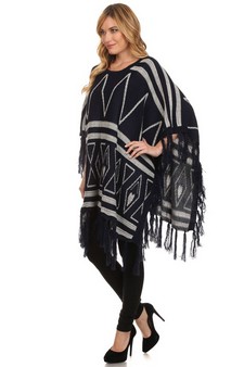 Lady's Fashion Poncho style 3