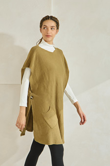 Women's Pullover Poncho with Pockets style 2