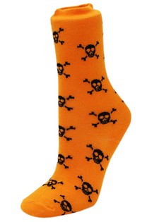 WHOLESALE SKULL AND CROSSBONES CREW SOCKS style 3