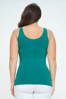 Lady's V or U Neckline Reversible Seamless Tank style 3