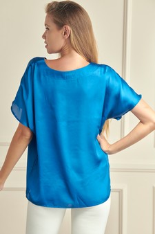 Women’s Casual and Sleek Short-Sleeve Blouse style 3