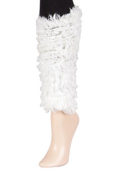 Lady's Fashion Le Fur Designed Leg Warmer style 4