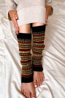 Women's Tribal Pattern Leg Warmers style 3