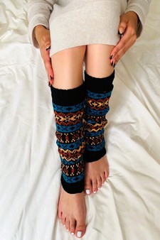 Women's Tribal Pattern Leg Warmers style 4