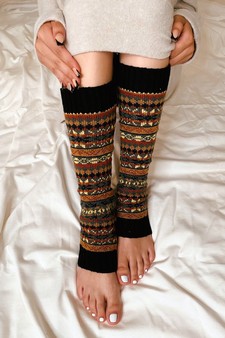 Women's Tribal Pattern Leg Warmers style 6