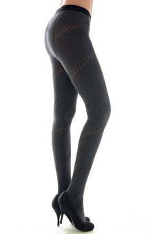 Lady's Crescini Oak Leaves Sprial Wrap Fashion Tights style 2
