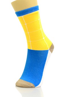 (RG-434-P-12) 3 Single Pair Bundle Pack Fashion Crew Socks style 2