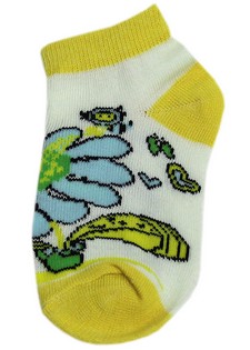 BUMBLE BEE AND FLOWER LOW CUT SOCKS style 2