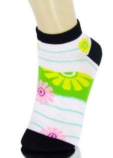 FANNED OUT FLORALS LOW CUT SOCKS style 2