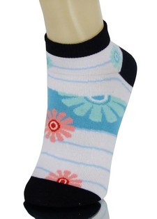 FANNED OUT FLORALS LOW CUT SOCKS style 6