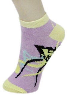 ABSTRACT ROSE DESIGN LOW CUT SOCKS style 6