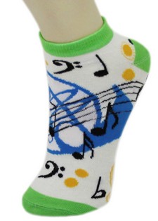MUSIC NOTES COLORFUL LOW CUT SOCKS style 5