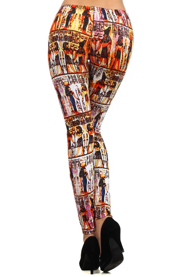 Stella Elyse - Egyptian Mural Printed Legging - Wholesale 