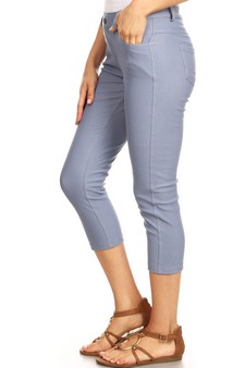 Women's Classic Solid Capri Jeggings (Medium only) style 2